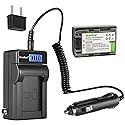 Kastar 1-Pack NP-FP50 / FP51 Battery and LCD AC Charger Compatible with Sony DCR-SR30, DCR-SR40, DCR-SR50, DCR-SR60, DCR-SR70, DCR-SR80, DCR-SR90
