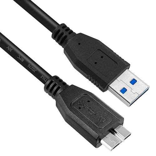 MaxLLTo 6Feet USB 3.0 Data Cable Cord for Western Digital WD My Book External Hard Drive