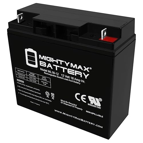 Mighty Max Battery 12V 18AH SLA Replacement Battery for Powerland 10000 WATT Generator Brand Product