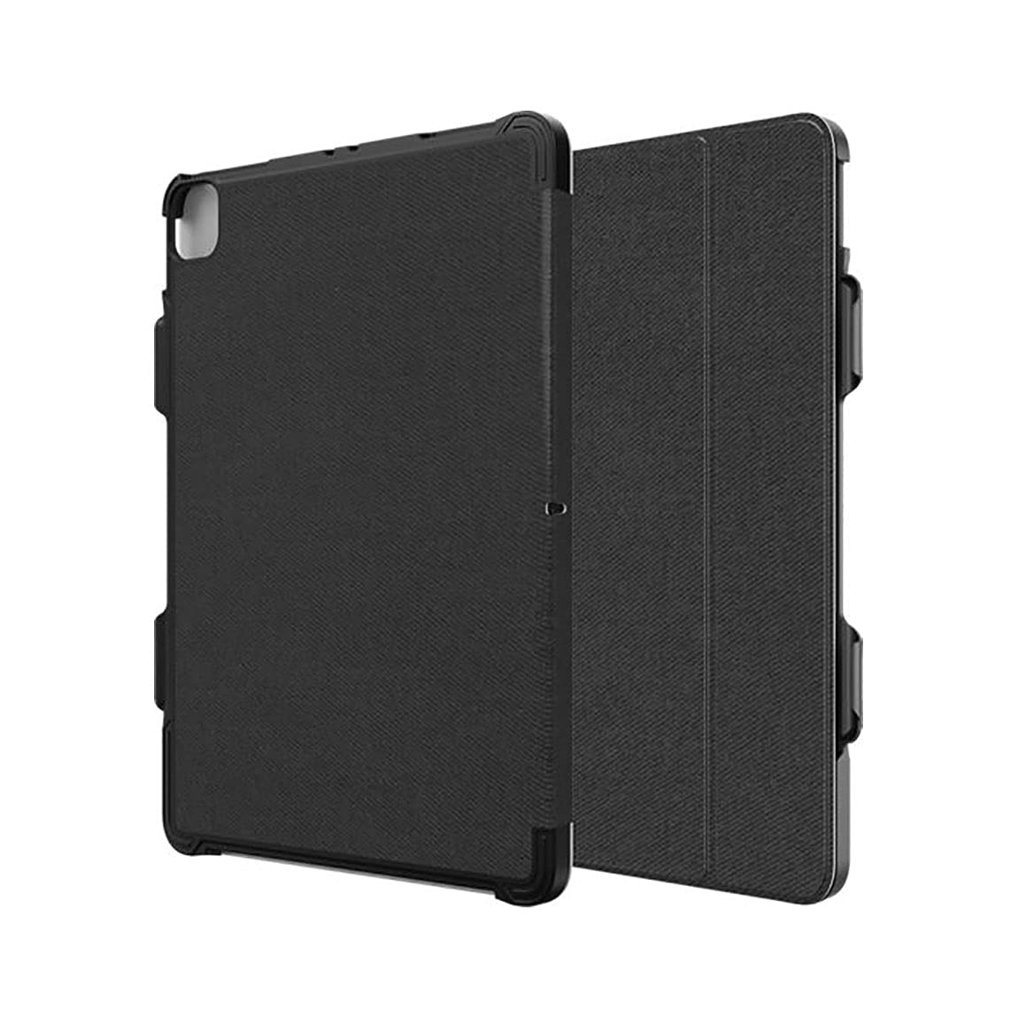 Verizon Folio Hard Case & Tempered Glass for iPad Pro 12.9 4th Gen 2020 - Black