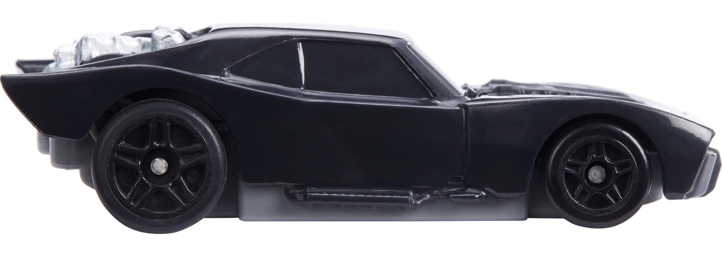 Hot Wheels Toy Car RC, 1:64 Scale Remote- Control The Batman Batmobile from The Movie, USB Rechargeable Controller, On- or Off-Track Racing