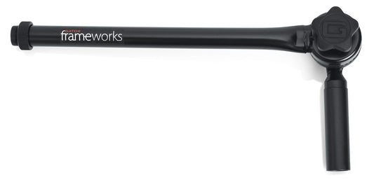 Gator Frameworks Adjustable Angled Mini Boom Arm with Interlocking Design, 9" Boom Arm (GFW-MIC-CLMPBM9)