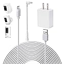 26ft Power Cord and Adapter for Ring Spotlight Cam Pro/Plus(Battery),Stick Up Cam(Battery),Weatherproof Ring Cable for Continuous Camera Power