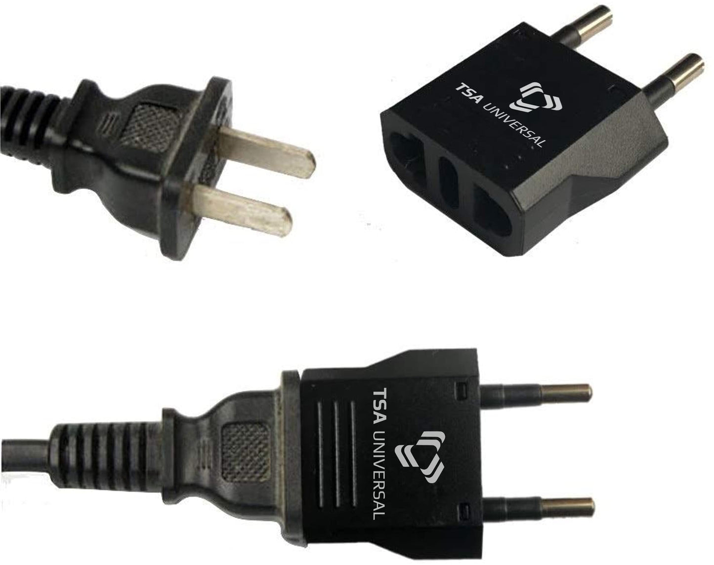 United States to Paraguay Travel Power Adapter to Connect North American Electrical Plugs to Paraguayan Outlets for Cell Phones, Tablets, eReaders