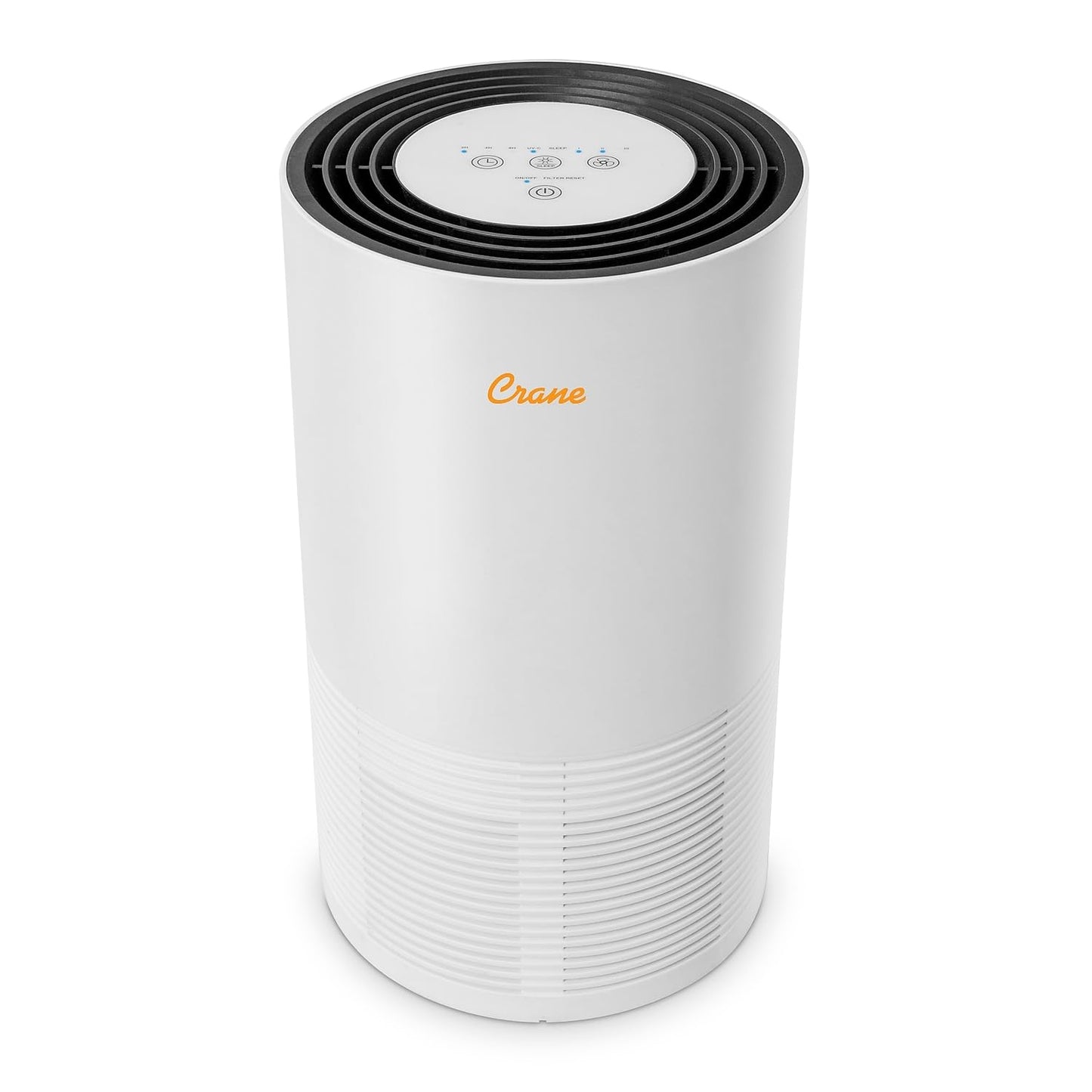 Crane Air Purifier with True HEPA Filter, UV Light, 300 Sq Feet Coverage, Timer Function, Sleep Mode, Washable Particle Filter, EE-5068