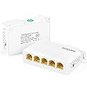 Gigabit PoE Extender/Switch, 5-Port PoE Splitter Repeater, 90W Input with 30-60W Output, 1000Mbps, IEEE 802.3af/at/bt for IP/PTZ Cameras in Security