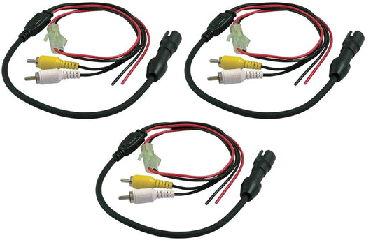 Voyager 4-pin Female Camera Adapter to RCA Connectors with Power - Tie Camera Into Multi-plexing Systems and/or Video and Digital Recorders (Pack