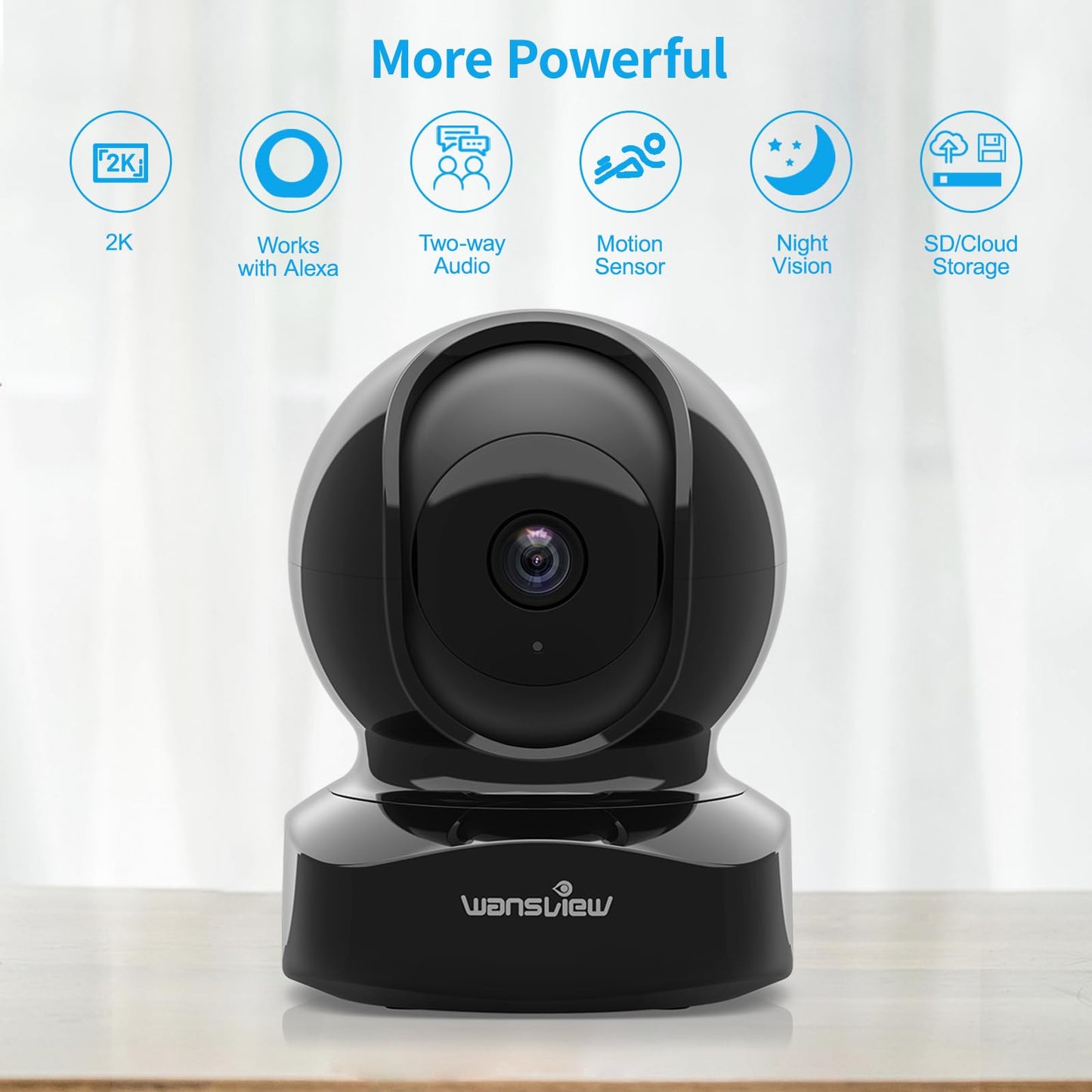 Wireless Security Camera, IP Camera 1080P HD Wansview, WiFi Home Indoor Camera for Baby/Pet/Nanny, Motion Detection, 2 Way Audio Night Vision