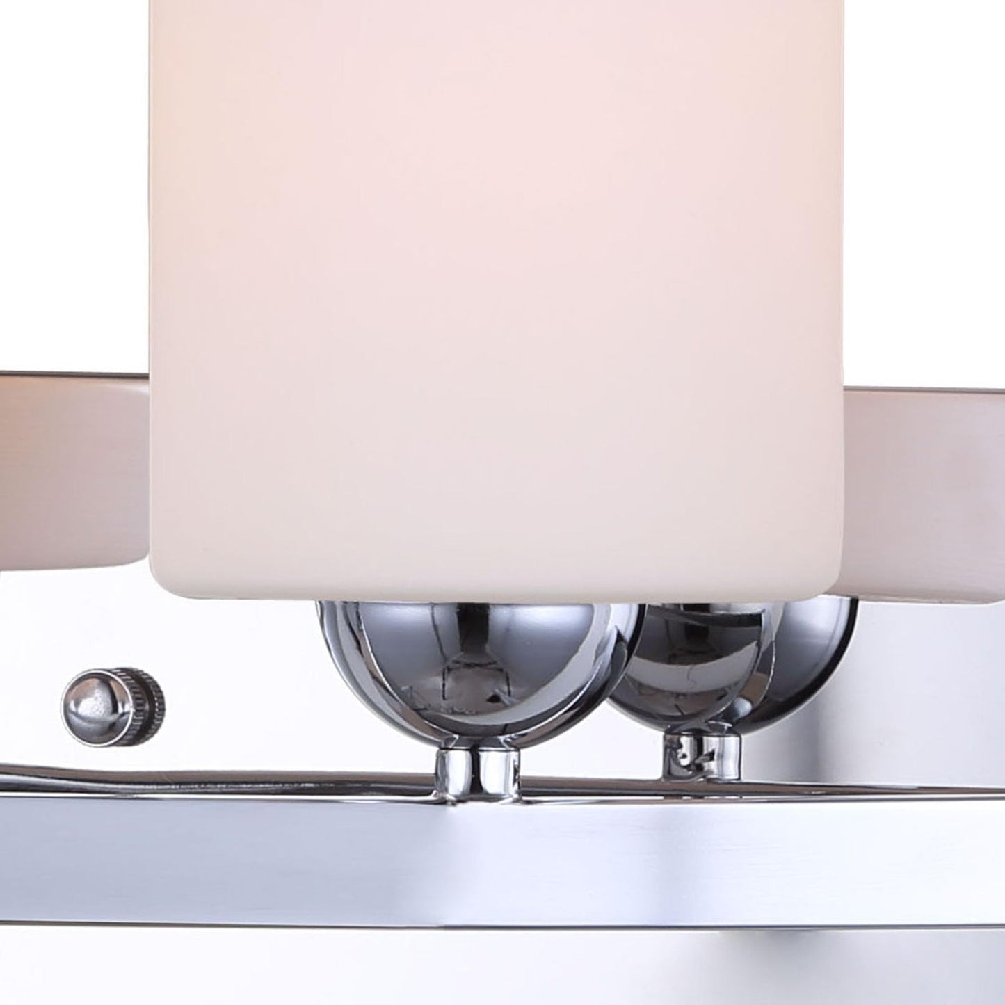 Canarm IVL370A04CH-O Ltd Hampton 4 Light Vanity, Chrome with Flat Opal Glass
