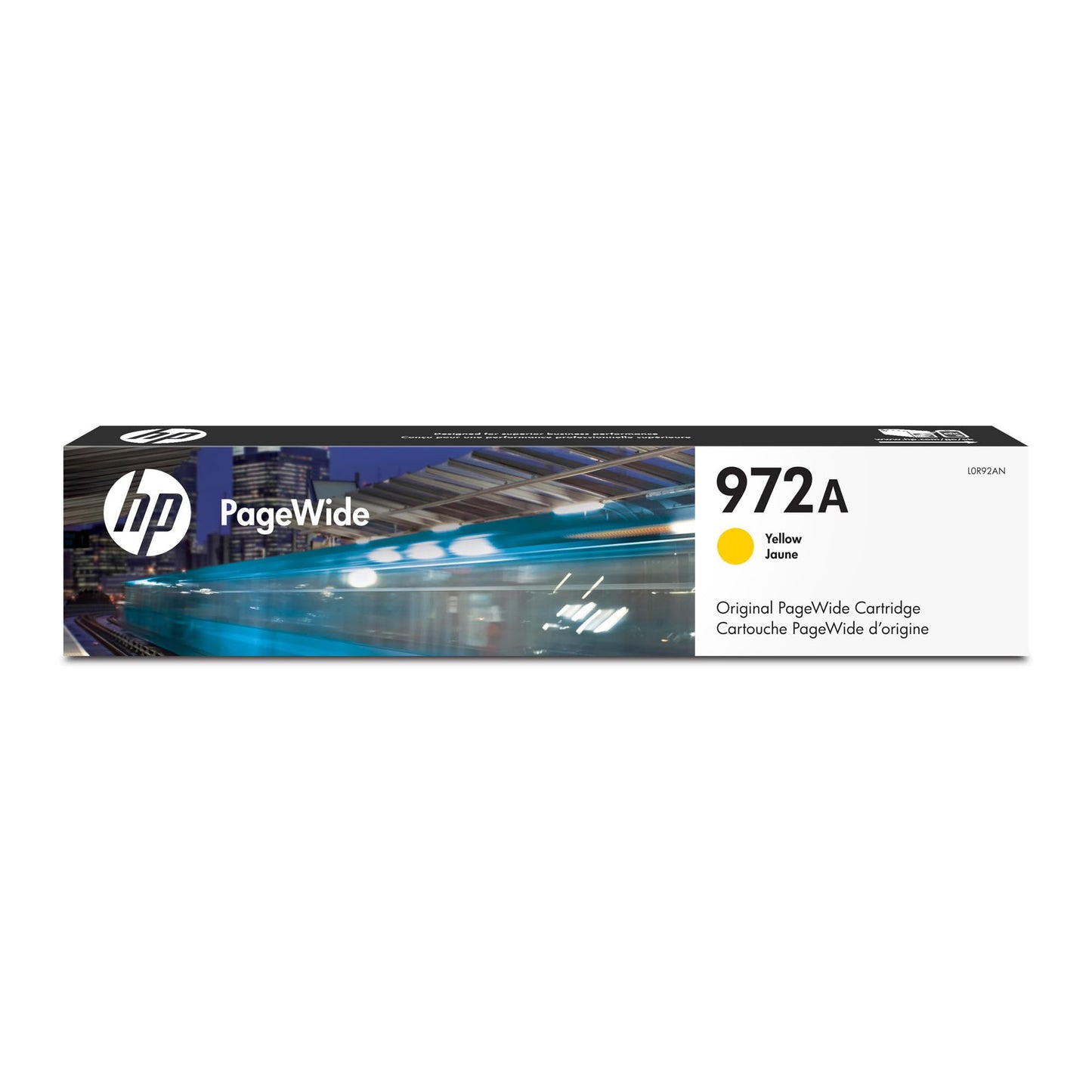 HP 972A PageWide Yellow Ink Cartridge | Works with Pro 452, 477, 552dw, 577 Series | L0R92AN