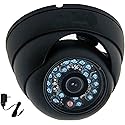 VideoSecu 600TVL Dome Security Camera Outdoor IR Infrared Built-in Color CCD Wide Angle High Resolution Day Night for CCTV DVR Surveillance System
