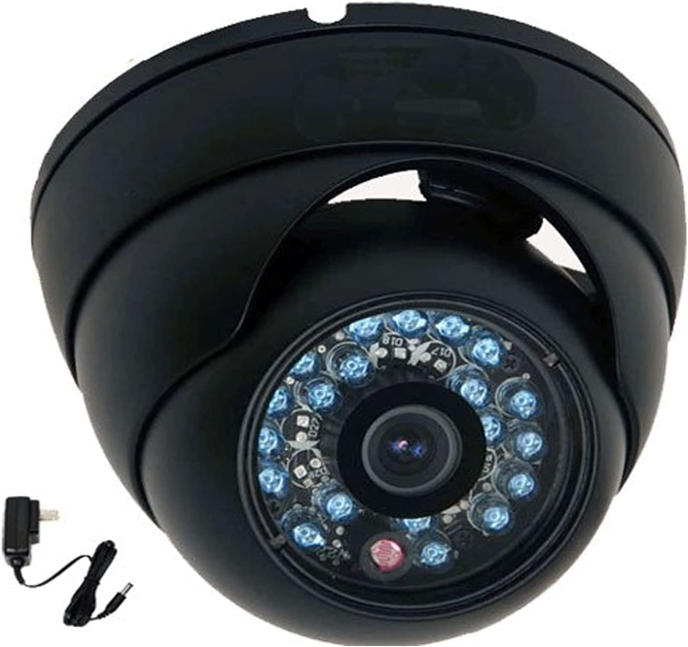 VideoSecu 600TVL Dome Security Camera Outdoor IR Infrared Built-in Color CCD Wide Angle High Resolution Day Night for CCTV DVR Surveillance System
