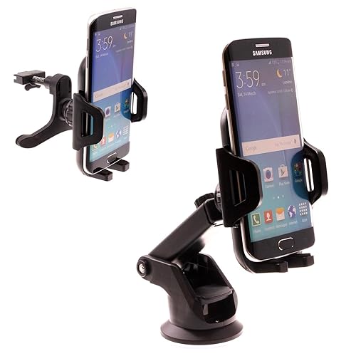 Car Mount Windshield Air Vent Compatible with Motorola Razr (2024,2023,2022,2020,2019), Phone Holder Glass Cradle Suction Swivel Dock Stand