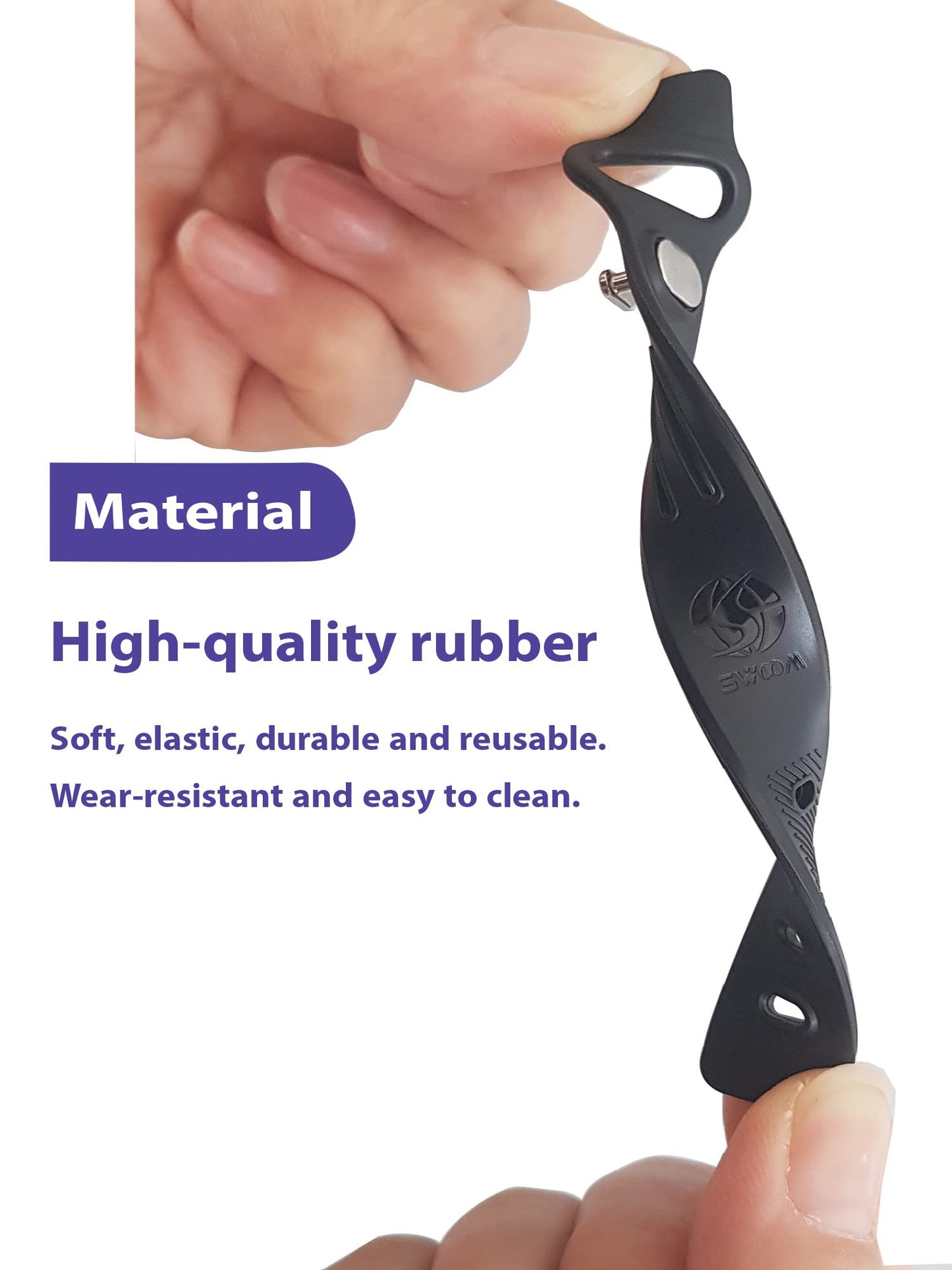 SWOOM Silicone Cable Ties,Fastening Cable Management,Reusable Wire Organizer,Cable Straps Hook and Loop Cord Ties,Adjustable Ties,Premium Cord