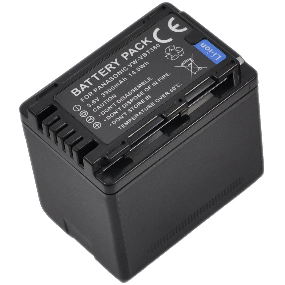BTBAI 2x Camcorder Battery+Charger USB Dual for vw-vbt190 hc-v770 vbt380 v380 wx970 v180 sdr-t70 v160 v110 v750 vx870 w570 v270 v250 hcv180 v110p v800