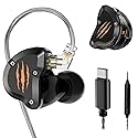 Rythflo in Ear Monitors Headphones, HiFi Wired Earbuds with Noise Isolating, Type-C with Microphone Earphone, IEM Headset with Detachable Recessed…