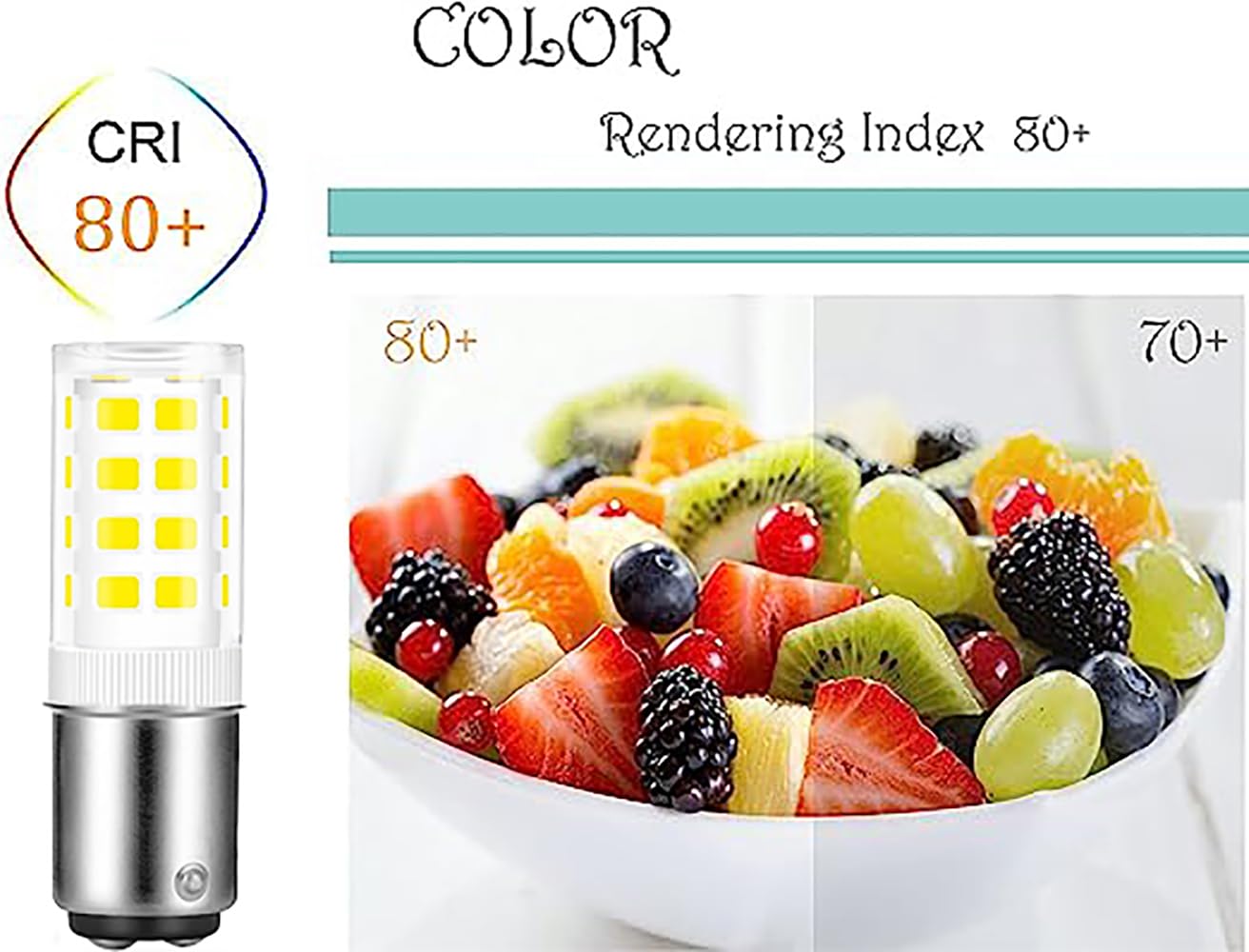 SSXBF BA15D LED Double Contact Bayonet Base 120 Volts 4W Bulb?Daylight 6000K,40W Halogen Replacement Bulb?Sewing Machine Bulbs Pack of 2……