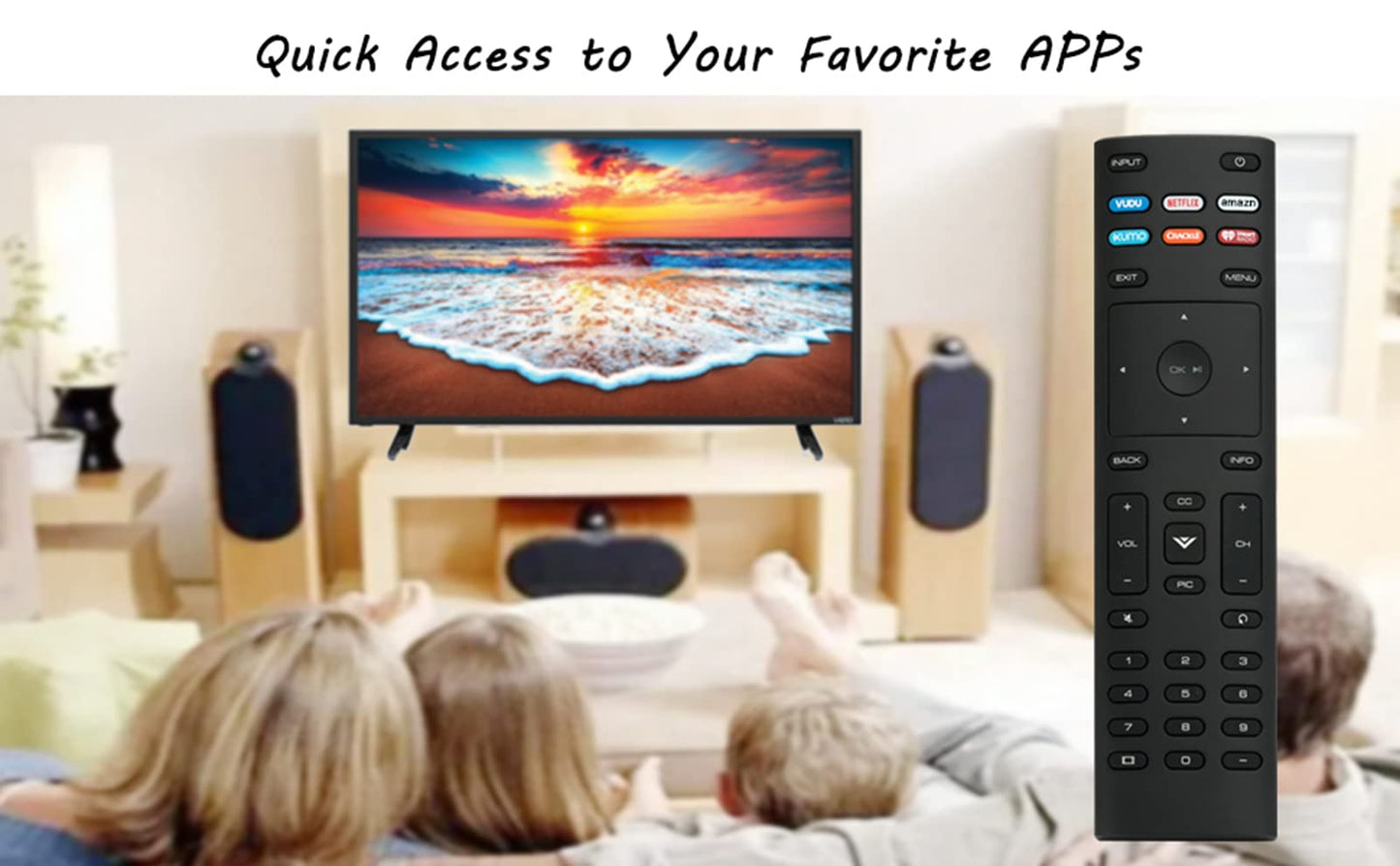 XRT136 Replace Remote Control fit for VIZIO Smart TV E43-E2 E43-F1 E50-E1 E50X-E1 E50-E3 E50-F2 E55-F1 E65-F1 E70-F3 D24F-F1 D32F-F1 D40F-G9 D65X-G4