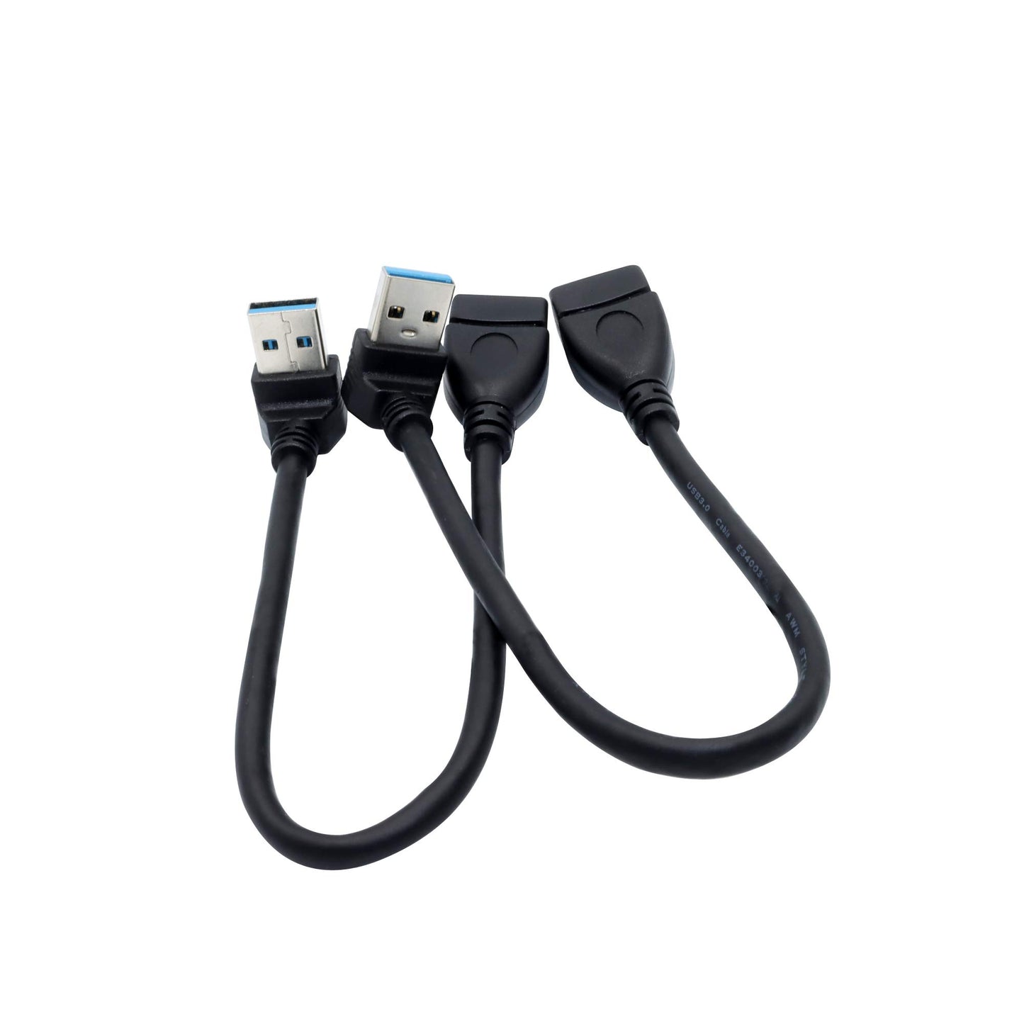 Chadou Male to Female Extension Cable - 2Pack USB 3.0 Male to Female Adapter 7.9inches (20cm)