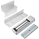 Electromagnetic Lock with Z and L Bracket 1200LBS 500KG Holding Force Electric Magnetic Door Lock 12V Fail Safe NC Mode for Access Control System