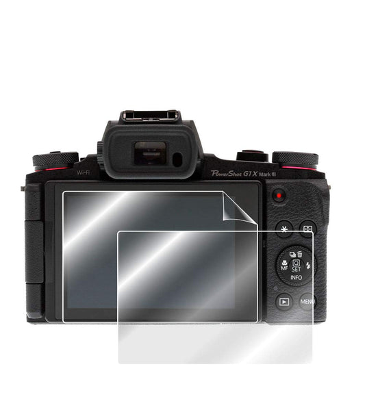IPG For Canon PowerShot G1 X Mark III Digital Camera Screen Protector (2 Units) Invisible Screen Guard - HD Quality/Self-Healing/Bubble -Free
