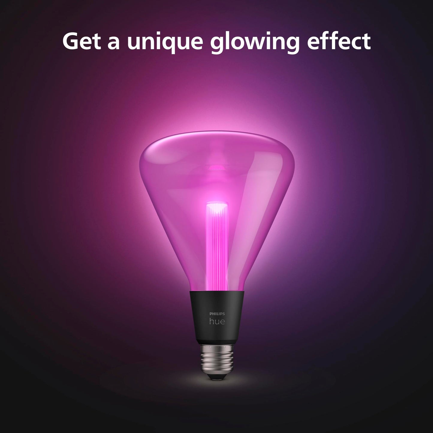 Philips Hue Lightguide TR125 Triangle Smart LED Bulb - Handblown Glass - Color Changing Light - Compatible with Amazon Alexa, Apple HomeKit and Google