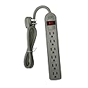Electric Power Strip 6-Outlet 3FT W/Circuit Breaker Angle Plug