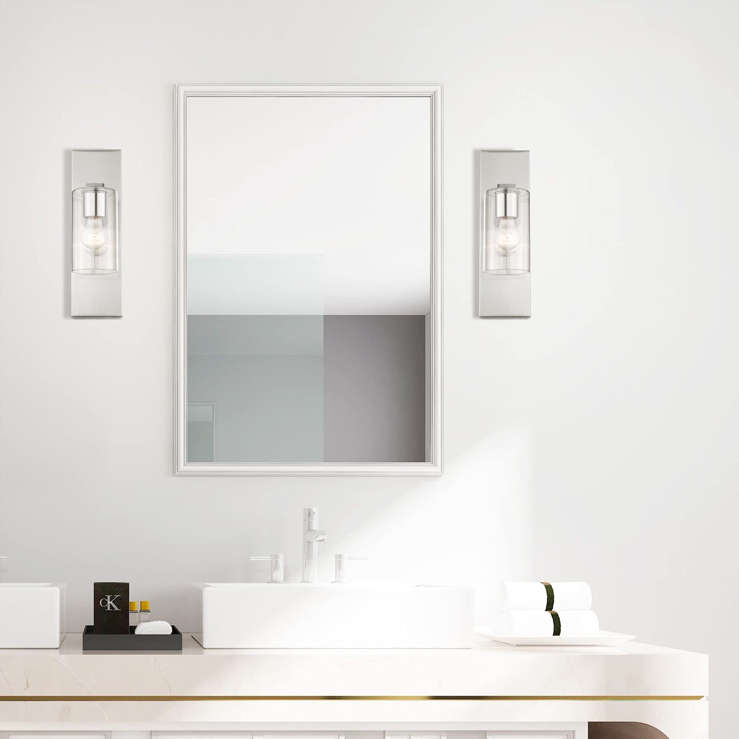 Livex Lighting 1 Light Brushed Nickel Wall Sconce