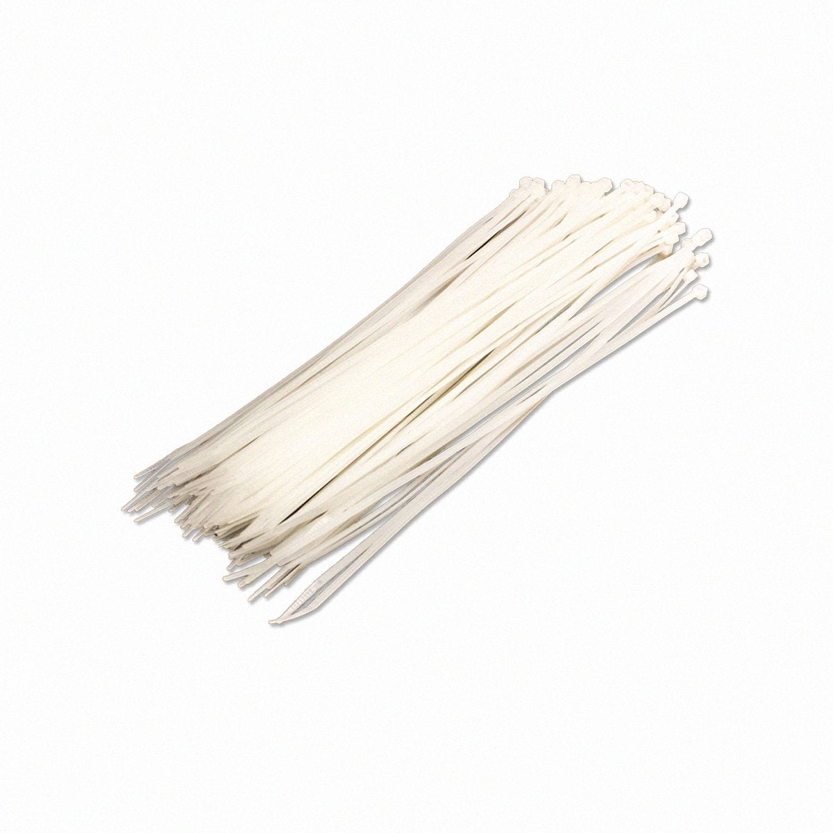 NavePoint 12 Inch Nylon Cable Wire Zip Tie 40 lbs - Natural White 100 Pack Lot Pcs Qty