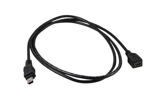 YCS basics Black 3 Foot USB 2.0 USB Mini B Male to USB Mini B Female Cable