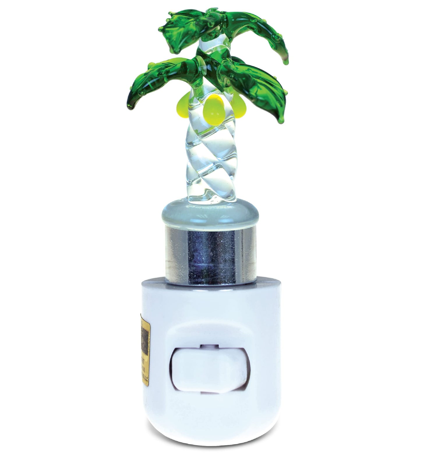 Puzzled Palm Tree Handcraft Art Glass Decorative Night Light Home Décor - Beach Theme - Unique and Elegant Gift