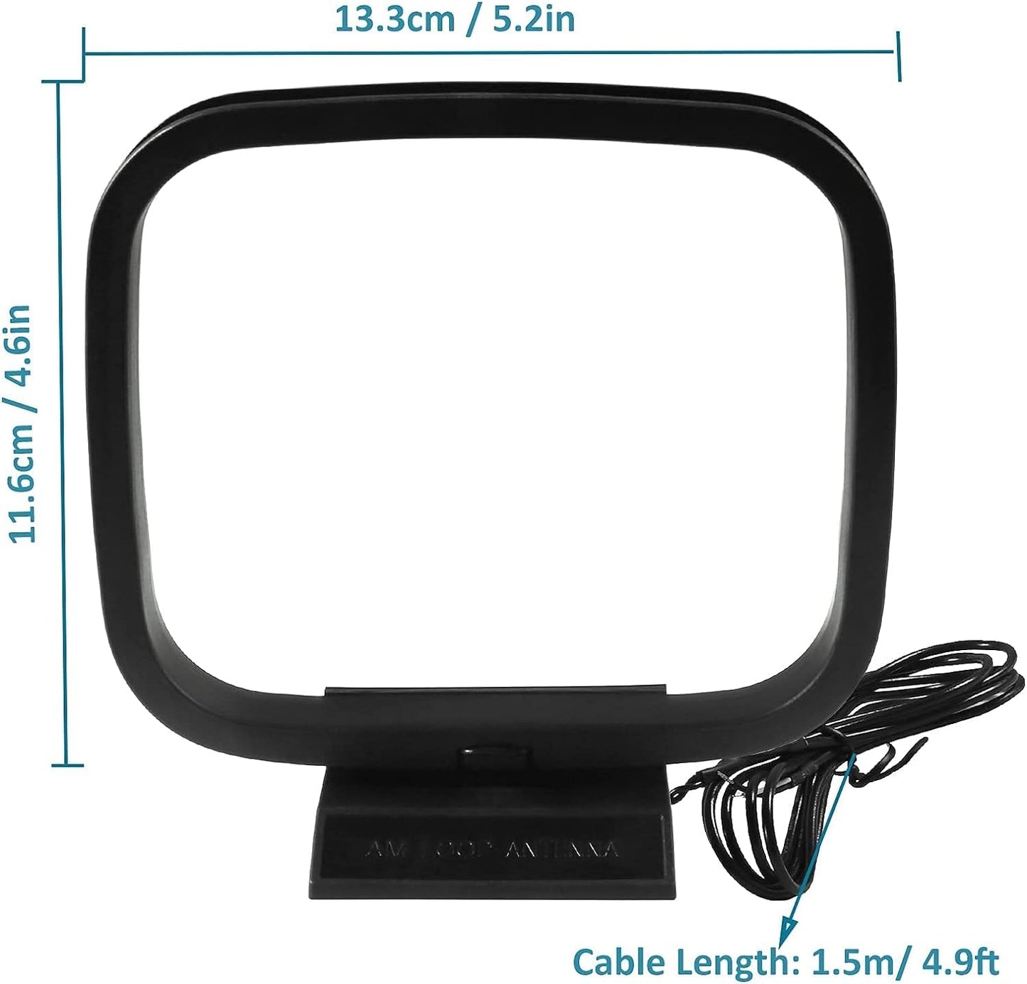 AM Loop Antenna with 2 Pin Bare Wire Compatible with Pioneer Onkyo Yamaha Marantz Pyle Indoor Radio Bluetooth Home Stereo Receiver AV Audio Video Home