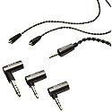 MEE audio Universal MMCX 2.5mm Balanced Audio Cable with 3.5mm Balanced, 4.4mm Balanced, and 3.5mm Stereo Adapter Set for Astell&Kern, FiiO, Sony…