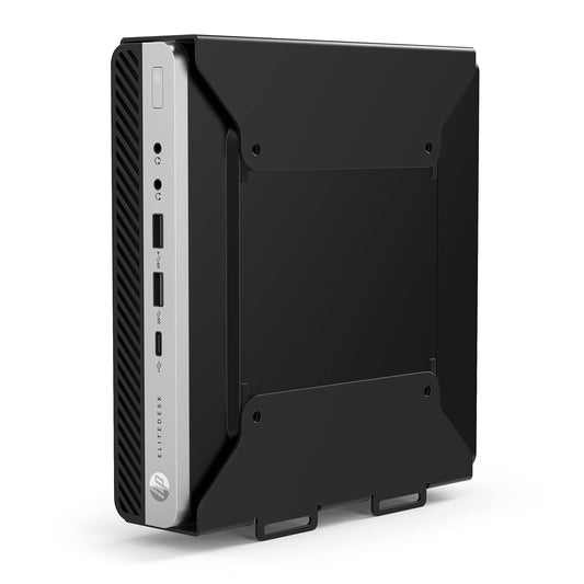 HumanCentric VESA Mount Bracket for HP Desktop Mini, ProDesk and EliteDesk - Under Desk, Wall and Arm Mounting Kit with Power Adapter Holder