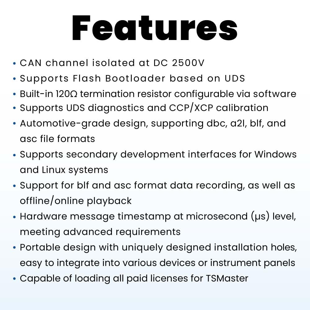 TOSUN Technology - Auto Grade - 1 CH CAN and CAN FD to USB 2.0 Adapter