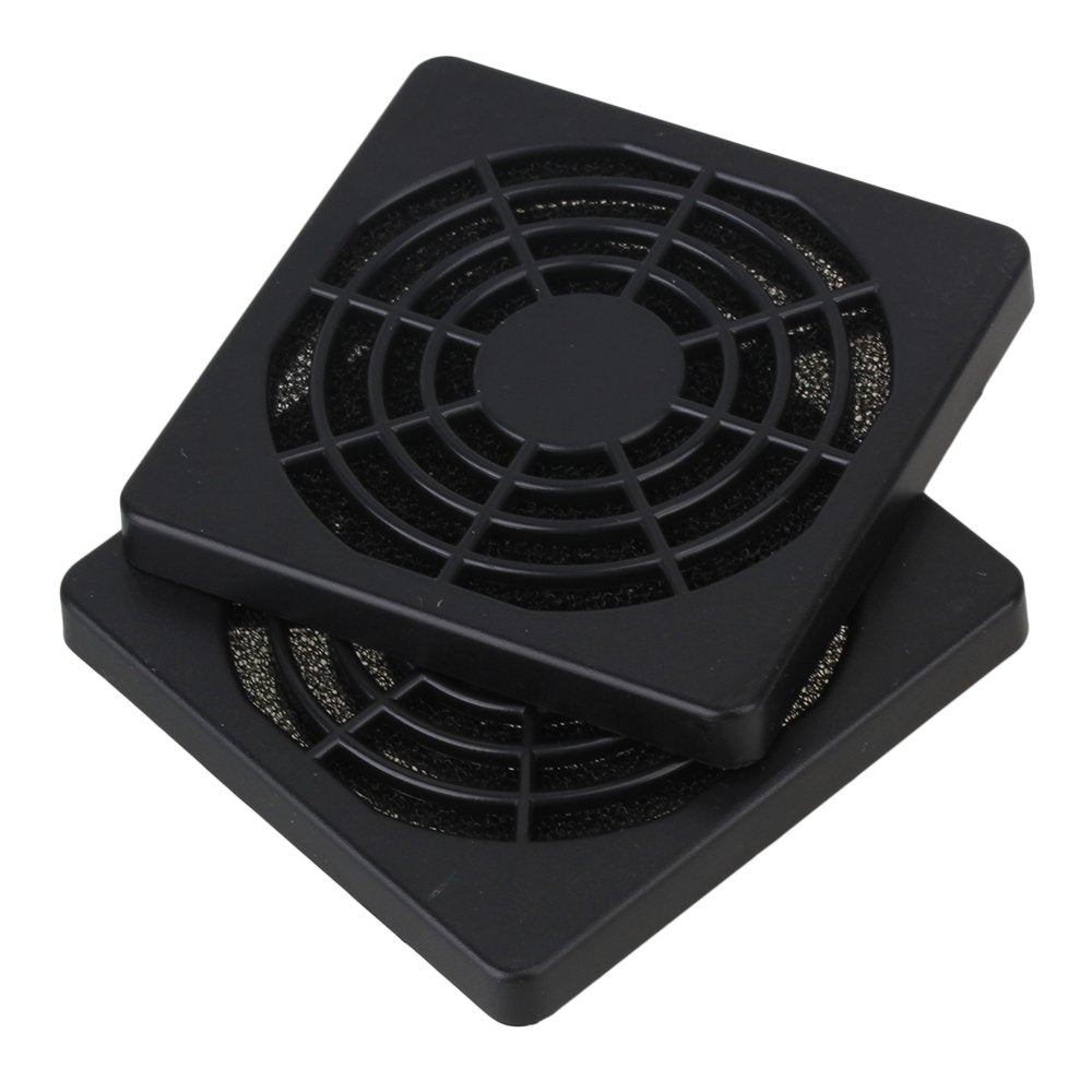 BQLZR 60mm Black Plastic Case Fan Filter Guard Grill or Cover PC Computer Pack of 5