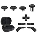 Metal Replacement Thumbsticks for Xbox Elite Controller Series 2 Core, Component Pack Includes 4 Swap Magnetic Joysticks, 4 Paddles, 1 Standard