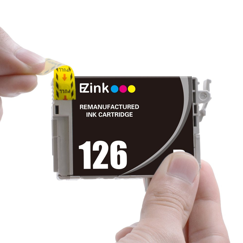 E-Z Ink Remanufactured Ink Cartridge Replacement for Epson 126 (3 Black) for Stylus NX330 NX430 Workforce 60 435 520 545 630 633 635 645 840 WF-3520