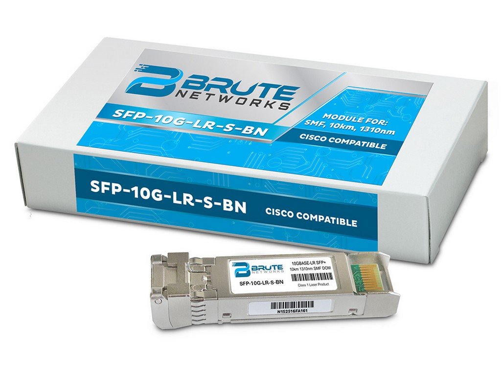 Brute Networks EX-SFP-1GE-SX-BN - 1000BASE-SX 550m MMF 850nm SFP Transceiver (Compatible with OEM PN# EX-SFP-1GE-SX)