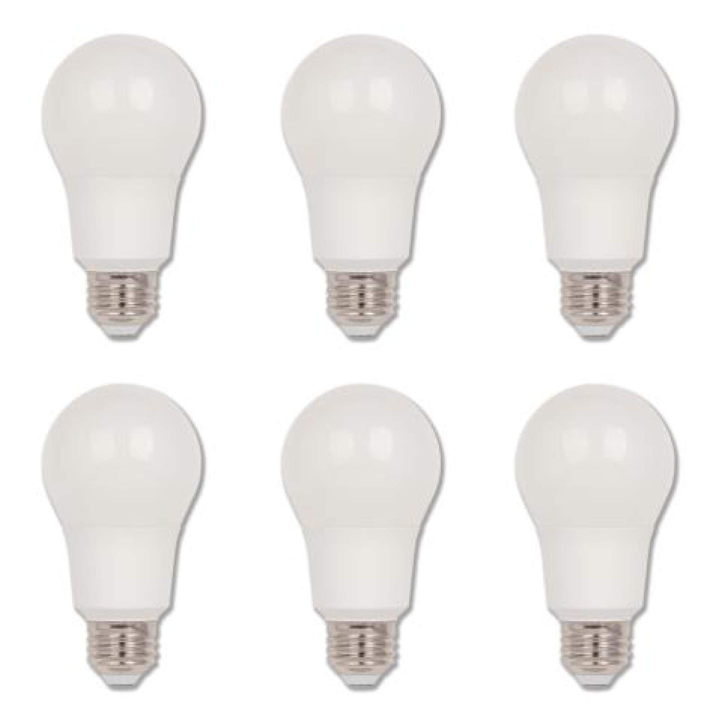 Westinghouse 5077100 9 Watt (60 Watt Equivalent) Omni A19 Dimmable Cool White LED Light Bulb, Medium Base (6 Pack)