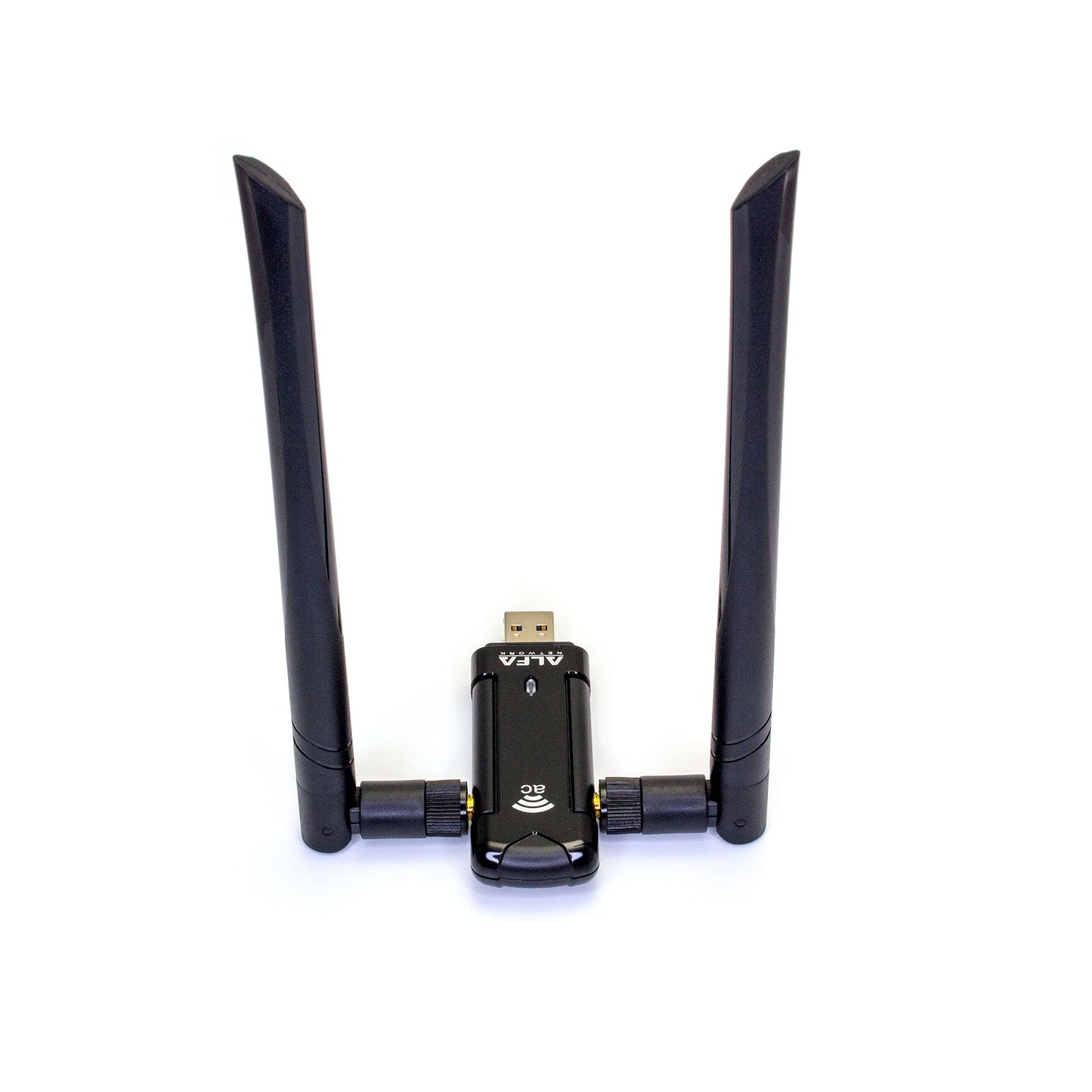 Alfa Long-Range Dual-Band AC1200 Wireless USB 3.0 Wi-Fi Adapter w/2x 5dBi External Antennas - 2.4GHz 300Mbps / 5Ghz 867Mbps - 802.11ac & A, B, G, N