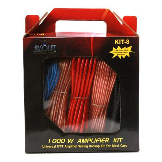 Absolute KIT-8 8 Gauge Amplifier Kit for System up to 1000 Watts