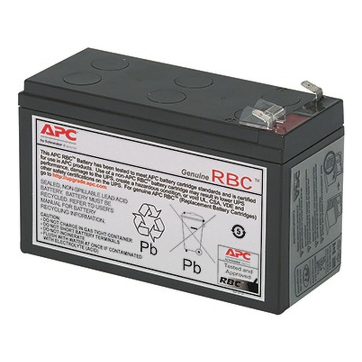 APC Genuine UPS Replacement Battery APCRBC154 for Back-UPS Model BE600M1