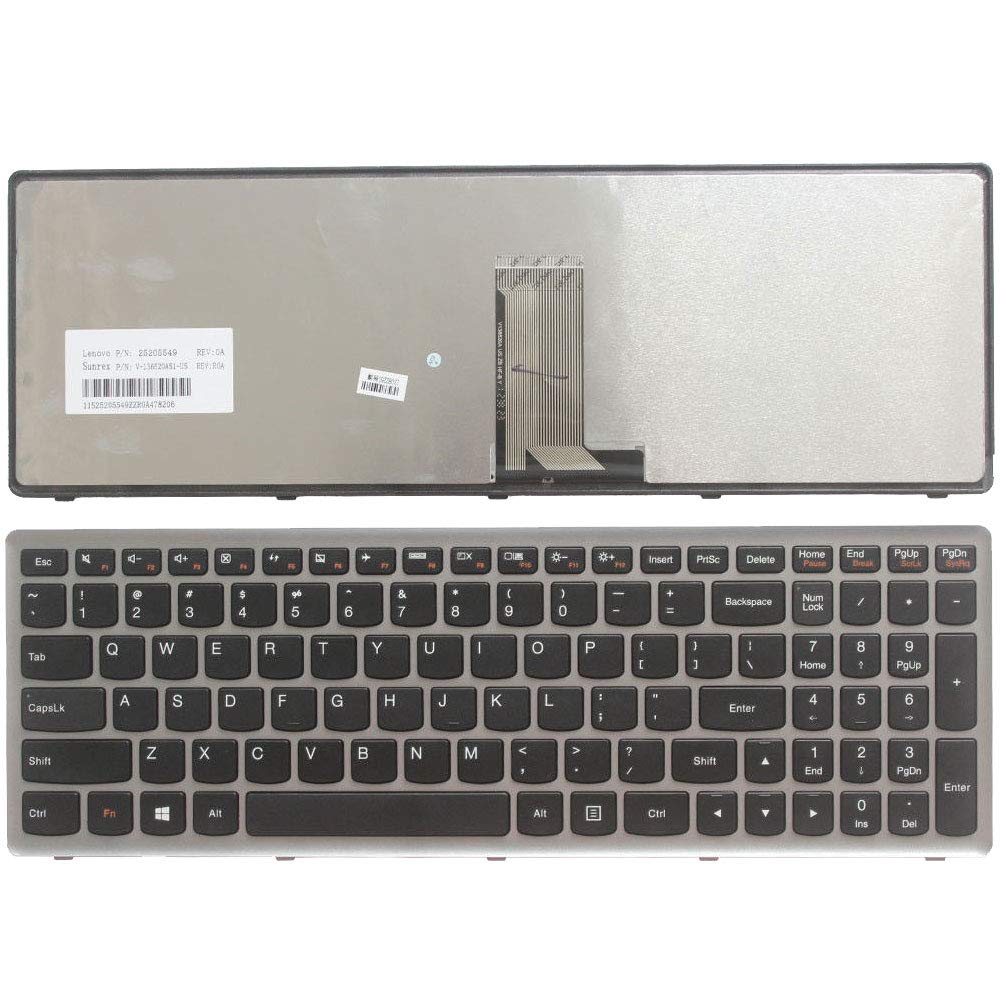 Laptop Replacement Keyboard Compatible for Lenovo IdeaPad U510 Z710 US Layout