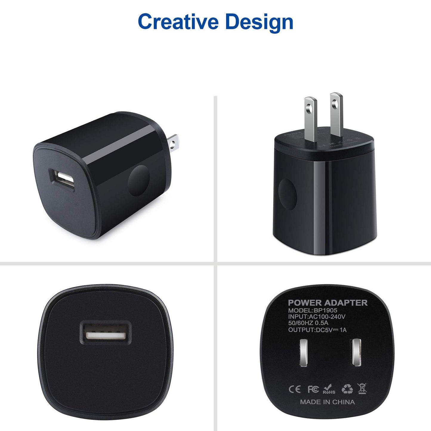 USB to USB C Type C Charger for Android Samsung Galaxy A56/A16/A36/S25 Ultra/S25 Plus/S24 Ultra/S24/S23/S22 Ultra/S21/A55/A54/A15, 3 Pack Wall Charger