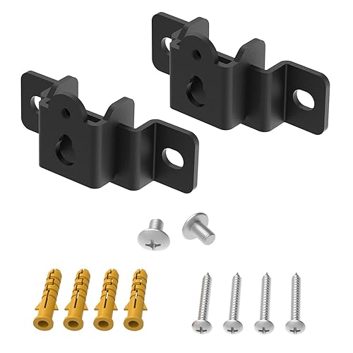 JINGer Universal Speaker Wall Mount for Sony, Vizio, Samsung, Roku, and More Sound Speakers, Mounted Under TV on Wall