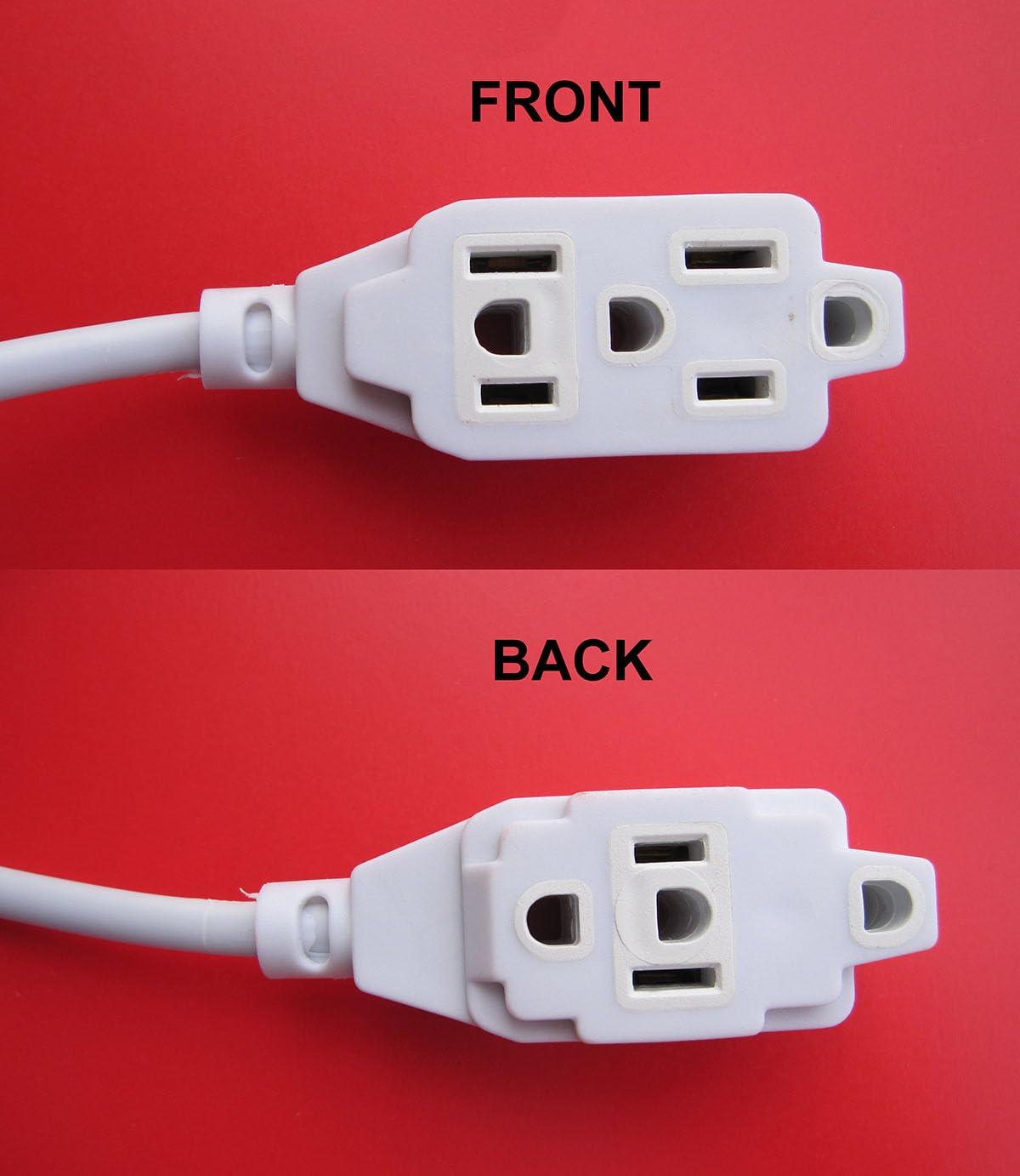 Power Strip,2 Prong Flat pin Plug in,use for Bulb,TV,Mobile Phone Charger,Razor,Fan,Drill,Office,Work,3ft,6ft,9ft,12ft Long Extension Cord
