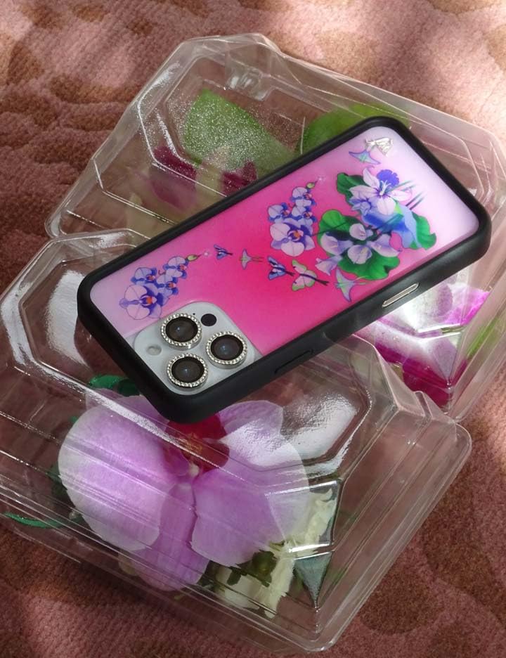 Wildflower Cases - Compatible with iPhone 14 | Protective Black Bumper, 6.5ft Drop Test Certified, Women Owned Small Business | Butterfly Dreams