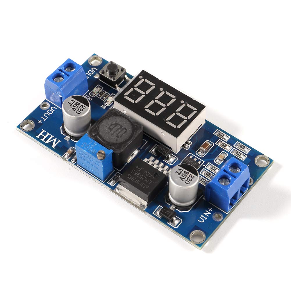 2 Pcs LM2596s DC Buck Converter, MELIFE Adjustable DC to DC Step-down Voltage Regulator Power Module 36V 24V 12V to 5V 2A Voltage Stabilizer with LED…