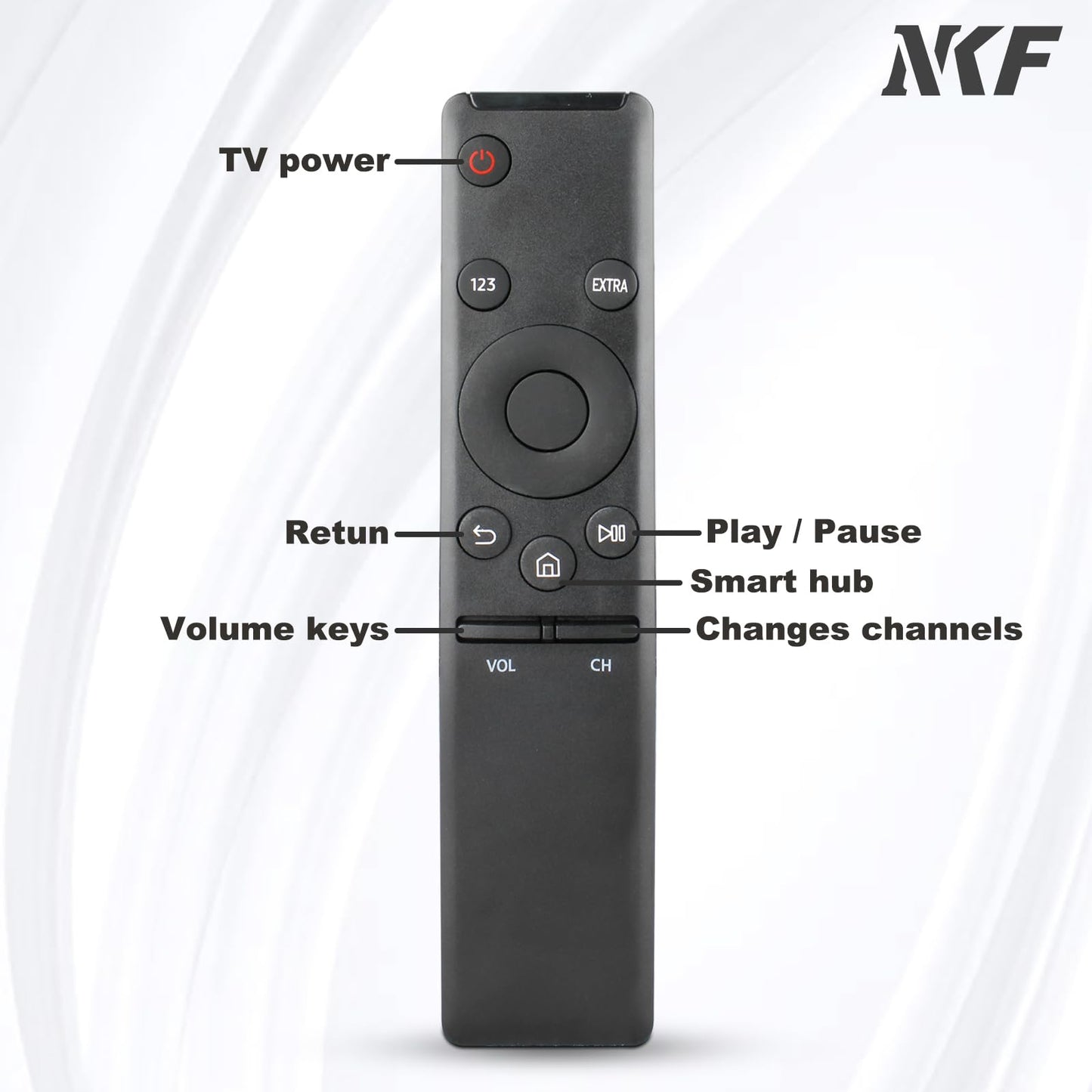 BN59-01260A Remote Control for Samsung TV Remote Replacement UN50KU6290F UN55KU7000 UN70KU6290F Smart LED 4K UHD TV Replace BN59-01259E BN59-01260A